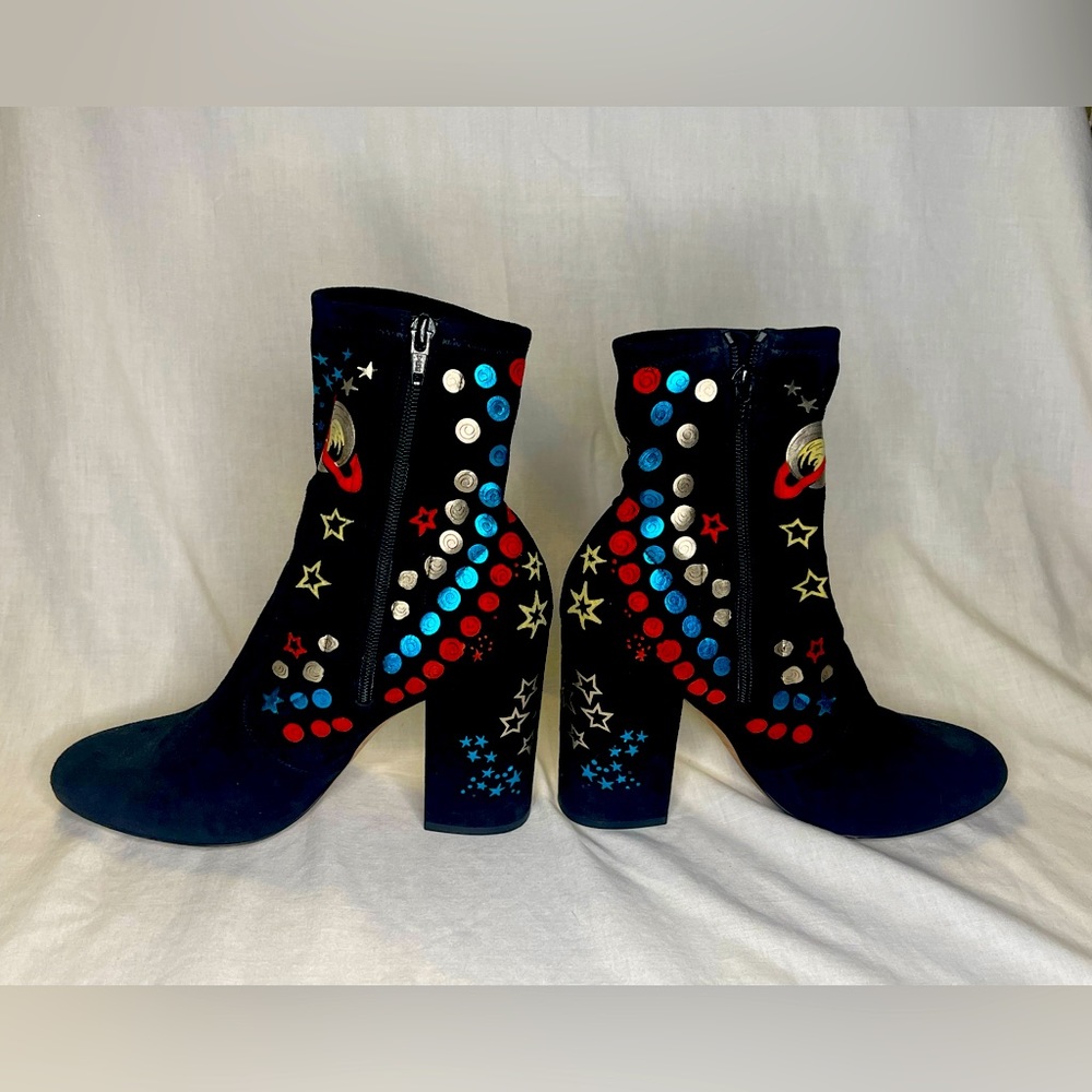 Unique and gorgeous Valentino Astro Couture Galaxy Ankle Boot